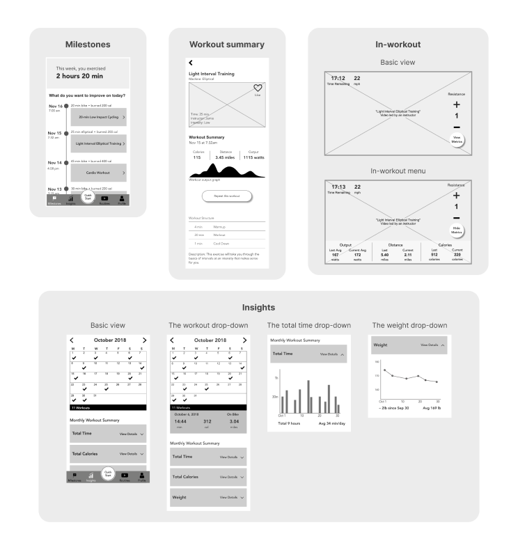 UX Wireframes