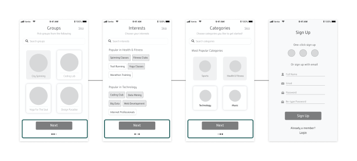 Onboarding - before